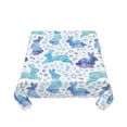 thumbnail image 5 of Wukai Rabbit2 Waterproof Tablecloth for Kitchen Dining, Fits Square Tables for 2-4 Seats -54"x54", 5 of 7