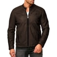 thumbnail image 2 of Chamarra Para Hombre Shendy Vendi Chaqueta Vinipiel Tipo Biker Cafe Extra Grande, 2 of 5