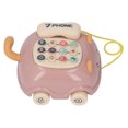 thumbnail image 2 of Baby Telephone Pull Toy, Baby Pull Car Chinese English Voice 12 Buttons  For Learning, 2 of 8