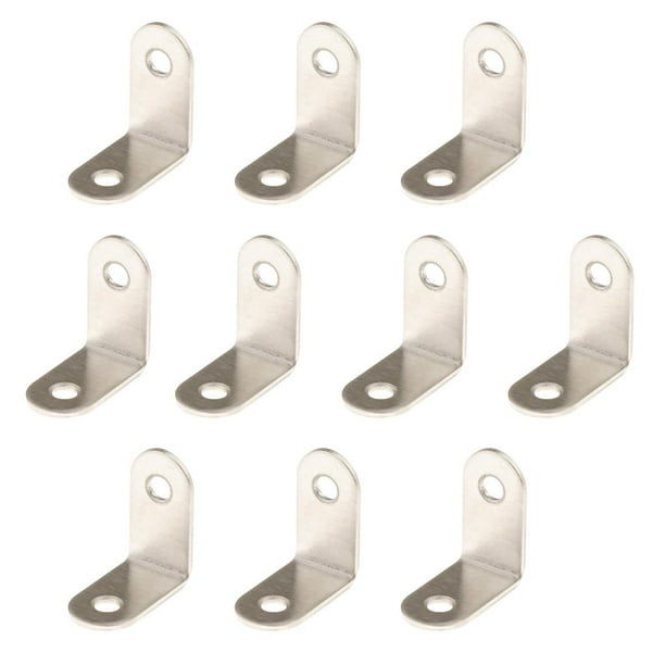 Soporte de esquina en L de acero resistente para colgar en la pared. 30x30x16mm