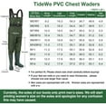 thumbnail image 5 of Bootfoot Chest Waders, Fishing Waders 2-Ply Nylon Waterproof Hunting Waders with Boot Hanger for Men and Women, 5 of 5
