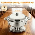 thumbnail image 2 of Jacgood Chafing Dishes for Buffet Set, 6 Pack Chafers for Catering, Round Chafing Dish Buffet Set with Lids, Chafers and Buffet Warmers Sets, Serving Food Warmer, 2 of 7