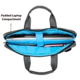 thumbnail image 2 of Laptop Bag Messenger Bag, Water Resistant Nylon Laptop Shoulder Bag with Multiple Pockets, Padded Compartment Fits 15.6 Inch Laptops Chromebooks Tablets, 2 of 6