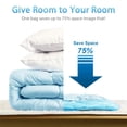 thumbnail image 5 of 6 Pack Jumbo Reusable Space Saver Vacuum Seal Storage Pack Bags with Hand Pump--Works with Any Vacuum Cleaner Compression Bags for Comforter Clothes Blankets Bedding Pillows, 5 of 5