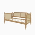 thumbnail image 4 of Euroco Traditional Style Rattan Twin Size Daybed with Trundle, Adult, Antique Walnut, 4 of 8