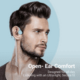 thumbnail image 5 of Bone Conduction Headphones Bluetooth 5.0,Wireless Open Ear Headphones with Built-in Mic,Waterproof Earphones,Sweatproof Sports Headset for Running,Cycling,Hiking,Gym,Climbing & Driving, 5 of 7