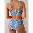 thumbnail image 3 of SHEWIN Bikini Set 2 Piece Swimsuits Womens U-Wire Cutout High Waisted Floral Print Summer Beach Swim Bathing Suits, 3 of 9