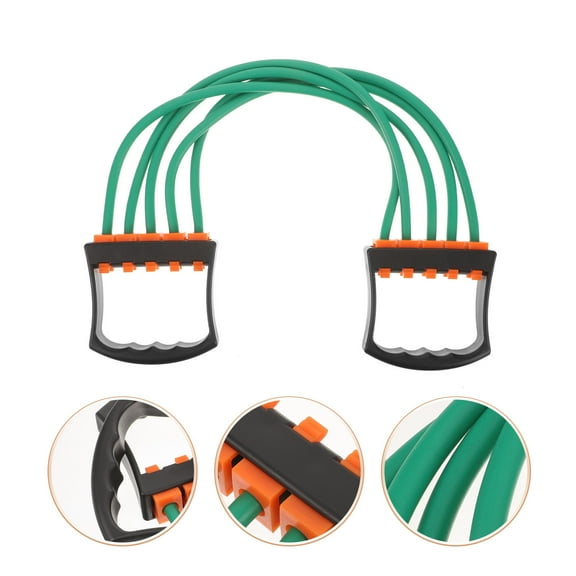 Pretyzoom Green Resistance Band Chest Expander with Lightweight Design and Easy Storage