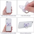 thumbnail image 5 of SHAR Set of 3 Mobile Phone Butterfly Holder Rings (Blue, Purple, Rose) with Lovely Butterfly Design, 360° Rotation Painted Metal, Mobile Phone Holder Rings with Push Button Buckle, 5 of 5