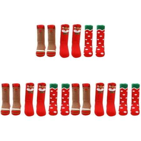 

TOYMYTOY 9 Pairs Winter Stockings Christmas Socks Xmas Stockings Floor Socks for Kids