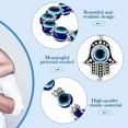 thumbnail image 3 of EOEMY Hand Of Fatima Turkey Eyes Blue Evil Eye Bracelet Handmade Women'S Resins Bead-7-Style 7, 3 of 9