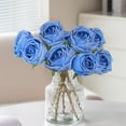 thumbnail image 4 of Artificial Silk Flowers,Artificial Roses with Stems,Realistic Roses Bouquet Long Stem,Real Touch Fake Roses Florals for Valentine Wedding Bouquet Party Table Centerpiece Home Arrangement Decoration, 4 of 9