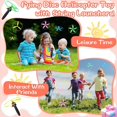 thumbnail image 3 of 12 Pcs Flying Saucer Flying Disc Toy Helicopter Toy Disco Flyers Include 4 String Launchers and 8 Flying Saucer Flying Disc Launcher Flying Toys Littl, 3 of 5