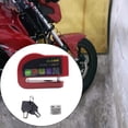 thumbnail image 4 of Cerradura de freno de disco con alarma para cicleta, candados universales duraderos antipérdida para cicleta, bloqueo de disco de rueda de seg Rojo, 4 of 7