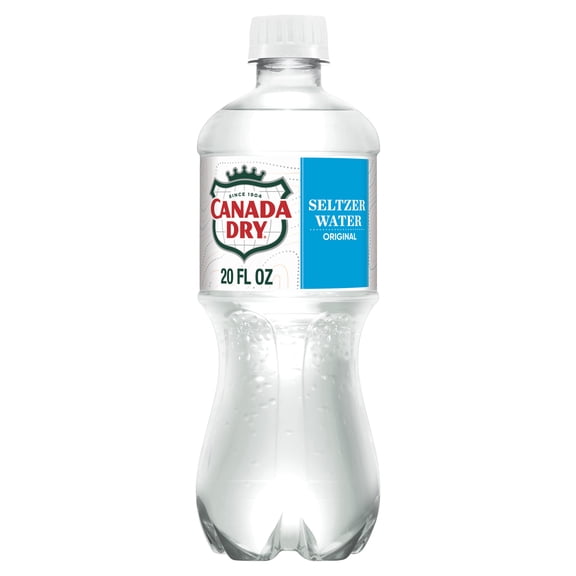 Canada Dry Caffeine Free Original Sparkling Seltzer Water, 20 fl oz Bottle