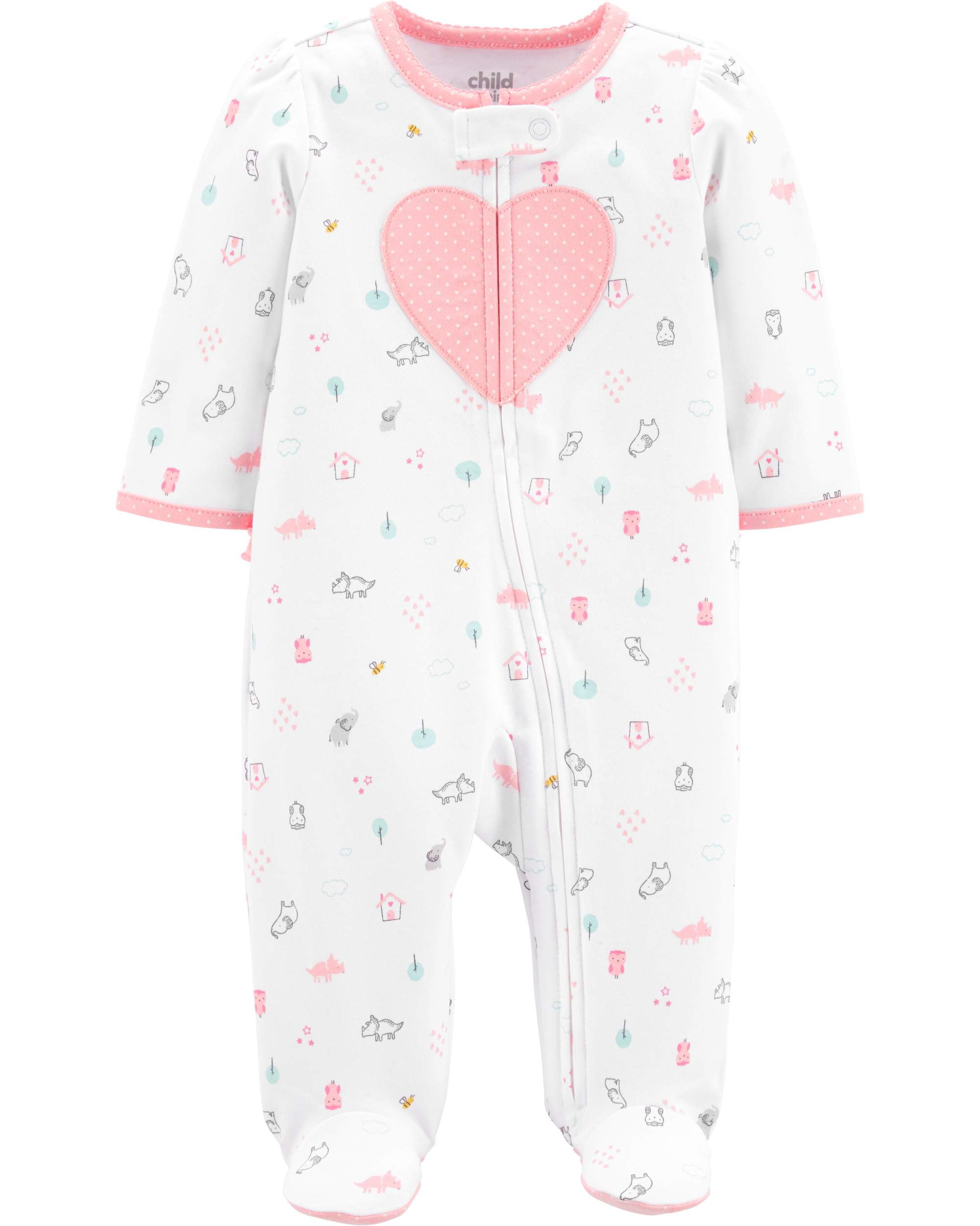 Details about   Carter's Child of Mine Baby Girls Christmas Sleep & Play 1 Piece Mo Sz NB NEW 