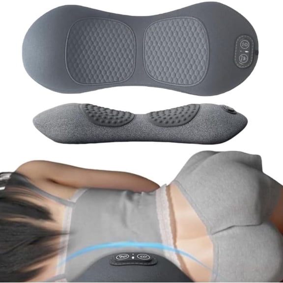 Smooth Spine Triple Fusion Back Massager,2026 New Electric 3 in 1 Back Massager for Pain Relief Deep Tissue,with Traction,Vibration & Heat and Against Pain for Neck,Shoulder,Backs