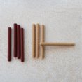 thumbnail image 4 of Creative Co-Op 2-Piece 10" Unscented Animal Print Taper Candles in Box, Tan, 4 of 4