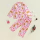 thumbnail image 2 of Conjunto de pijama navideño de satén Twopumpkin para niñas pequeñas, color rosa, 2 of 7