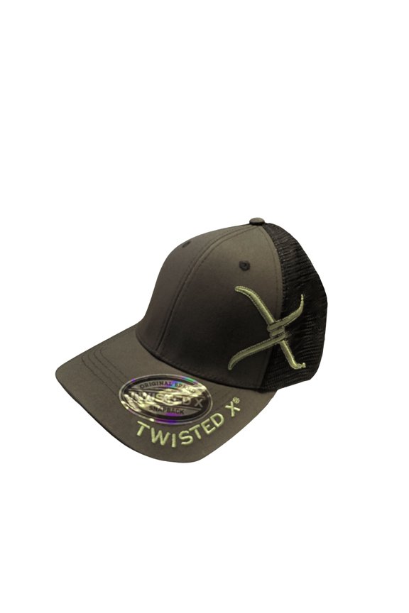Mens Adjustable Snapback Mesh Cap Hat (Black/Green)