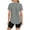 Gray-02, variant on Women's Workout T-Shirt, UPF 50+ Sun Protection Short Sleeve Slim Fit Stretch Activewear Tee