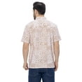thumbnail image 2 of LA LEELA Men's Hawaiian Shirt Trendy Casual Beach Shirts Short Sleeve Button Down Untuckit Shirts for Men S Floral, Brown, 2 of 6
