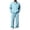 Light Blue, variant on TOMVIGX Men's Tracksuits 2 Piece Set Waffle Knit Long Sleeve Polo Shirts & Drawstring Wide Leg Sweatpants Casual Athletic Sweatsuit Outfits