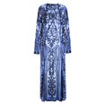 thumbnail image 4 of QHFBli Women's Sequin Cardigan Long Sleeve Open Front See Through Evening Coats Summer Cover Up Dress, 4 of 5