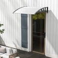 thumbnail image 3 of 48" x 40" Window Outdoor Awning Door Canopy Exterior Awning Canopy Gray, 3 of 9