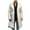 Gray, variant on Alkepwun Mens Warm Faux Furry Long Coat Jacket Winter Solid V-neck Outerwear