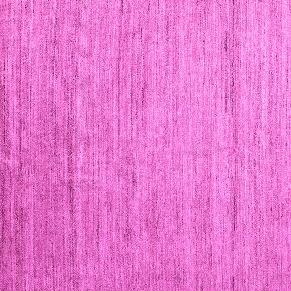 Ahgly Company Indoor Square Abstract Pink Modern Area Rugs, 7' Square