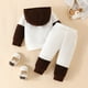 thumbnail image 3 of Gibobby Conjunto deportivo para niños Bebé Otoño Invierno Con Capucha Manga Larga Letras MAMA Is MINI Fleece Pantsuits Ocio Fleece In Infants(Café,6-9 Meses), 3 of 5