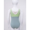 thumbnail image 4 of Zaldita Kids Girls Leotards Sleeveless Camisole Ballet Tank Tops Gymnastics Body Acrobatics Green 150, 4 of 7