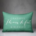 thumbnail image 2 of Creative Products Grateful Thankful Blessed Mint 14x20 Indoor / Outdoor Pillow, 2 of 2