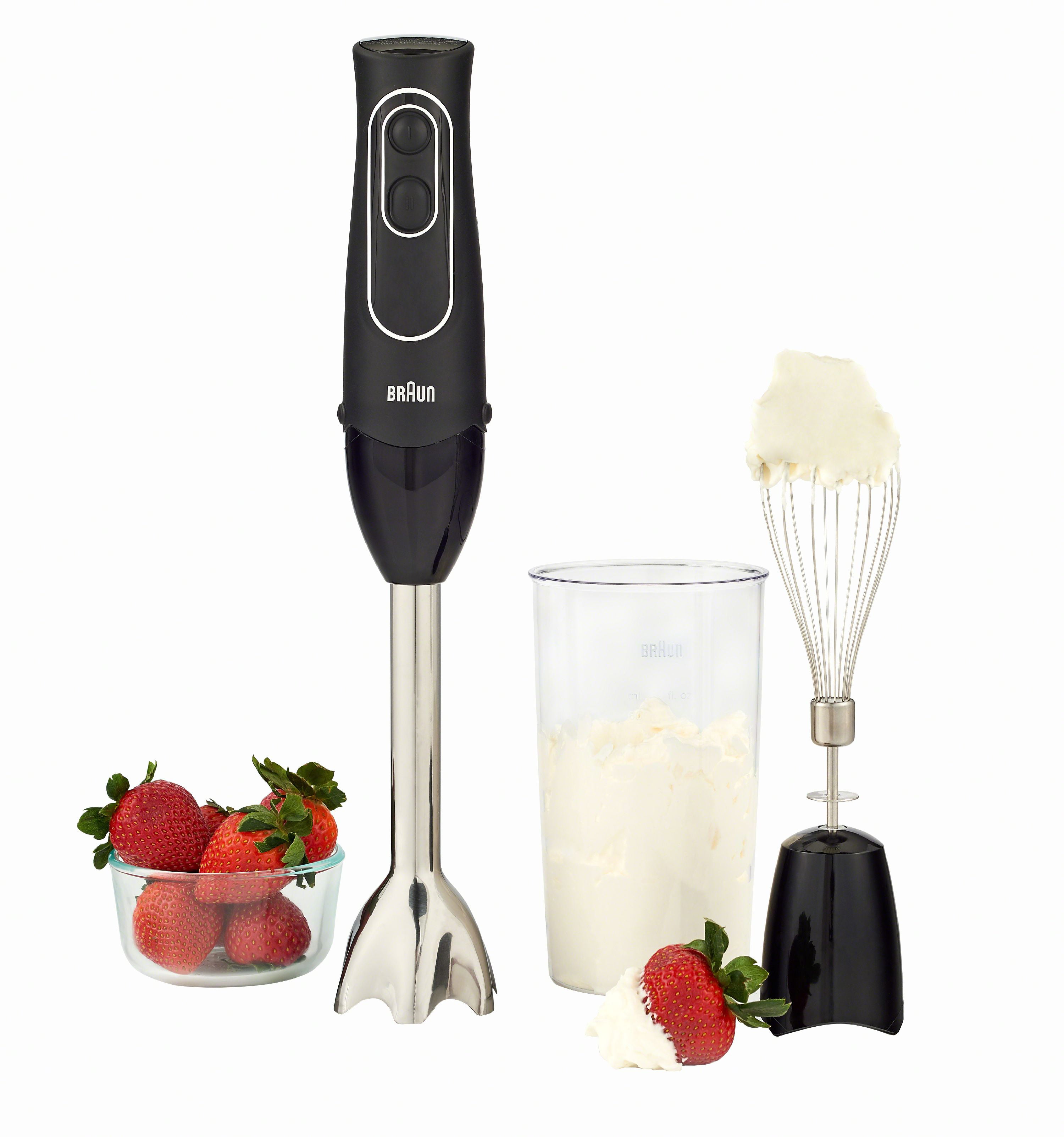 MultiQuick 5 MQ505 2-Speed Black Immersion Blender with Beaker and Whisk in  2023