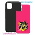 thumbnail image 2 of DistinctInk Custom SKIN / DECAL compatible with OtterBox Symmetry for iPhone 11 Pro (5.8" Screen) - Girl Power - GRL PWR - Pink Yellow Black, 2 of 5