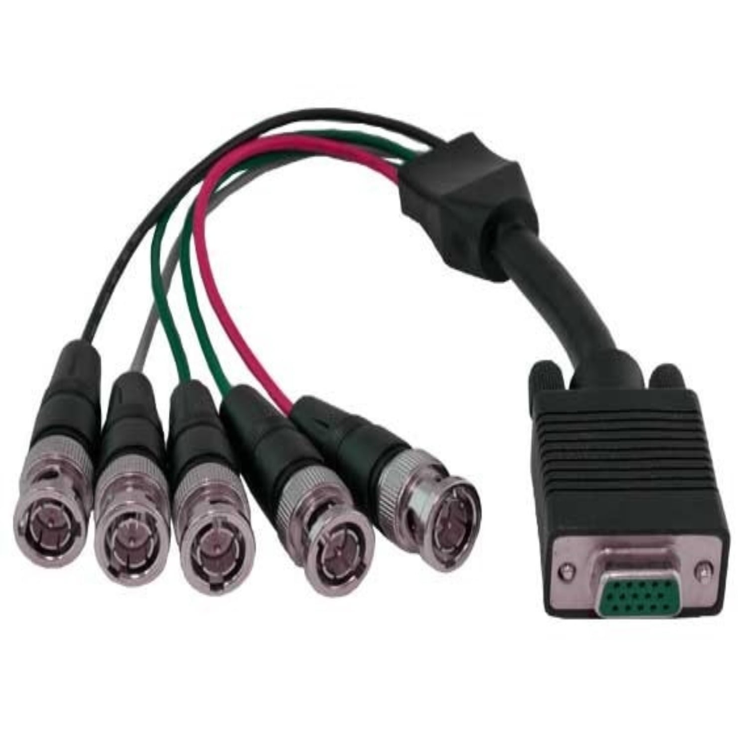 SANOXY Cables and Adapters; 1ft VGA HD15 Female to 5BNC RGBHV Male
