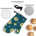 thumbnail image 4 of ZICANCN Oven Mitts and Pot Holders Sets, Cartoon Bee Heart Floral Baking Sets Kitchen Heat Resistant 4 Pieces, 4 of 8