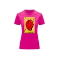 thumbnail image 1 of Playera Blusa El Corazon De La Loteria Mexicana Tradicion Mexicana Color Fucsia Talla Chica Marca Emil SaEs, 1 of 4