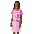thumbnail image 4 of Saint Eve Kids Girls 2 Pack Nightgowns, Short Sleeve 2 Piece Soft Jersey Sleep Shirt - Pink Panda, X-Small, 4 of 6