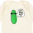 thumbnail image 4 of Inktastic Just Dill with It Chill Dill Pickle in Sunglasses Boys or Girls Long Sleeve Baby Bodysuit, 4 of 5