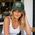 thumbnail image 4 of There's A 99% Chance I Don't Care Embroidered Trucker Baseball Hat, Vintage Distressed Adjustable Funny Unisex Casual Cotton Cap for Men Women, 4 of 7