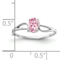 thumbnail image 4 of Primal Gold 14 Karat White Gold 6x4mm Oval Pink Tourmaline Ring, 4 of 7