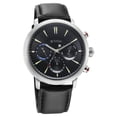 thumbnail image 3 of Titan Stellar Quartz Multifunction Black Dial Leather Strap Watch for Men, 3 of 5