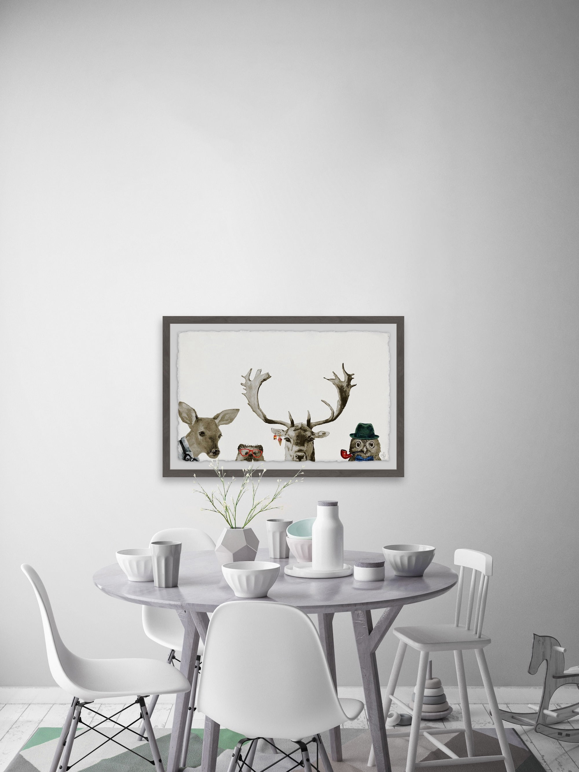 Too Cool for the Party Framed Painting Print