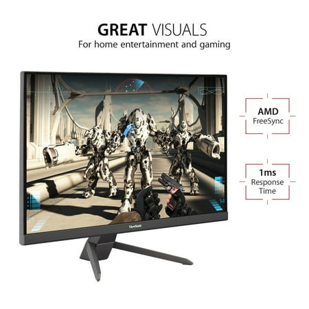 ViewSonic - VX2467-MHD 24" LCD FHD FreeSync Gaming Monitor (HDMI, VGA and DisplayPort) - Black