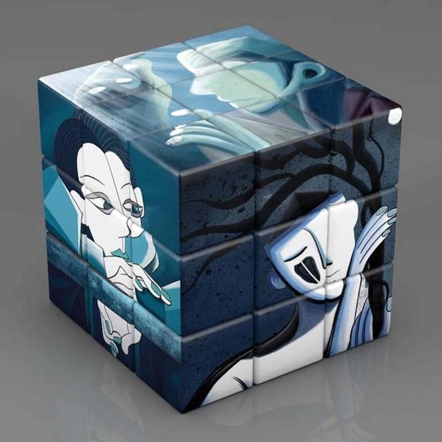 Cubo mágico de planetas y astronautas para niños, pinturas famosas, arte de celebridades, rompecabezas, juguetes, regalos, 3x3x3