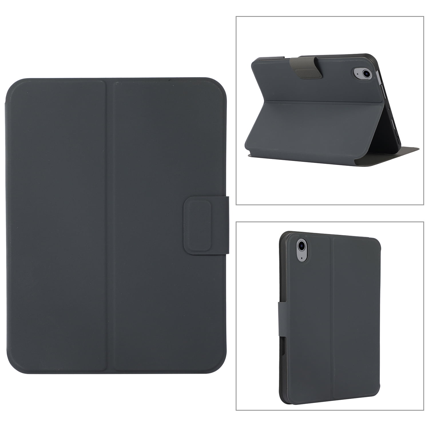 TECH CIRCLE Case for iPad 10th Generation 2022, iPad 10 Case with Pencil Holder,Premium Shock Proof Stand Folio Soft TPU Back Auto Sleep/Wake Case for New Apple iPad 10.9 inch 2022, Black