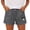 Dark Gray, variant on Bermuda Shorts for Women JIANLAI Plus Size Elastic Waist Drawstring Summer Beach Shorts with Pockets S-3XL Black