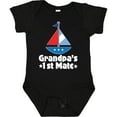 thumbnail image 3 of Inktastic Grandpas First Mate Nautical Sailboat Boys Baby Bodysuit, 3 of 5
